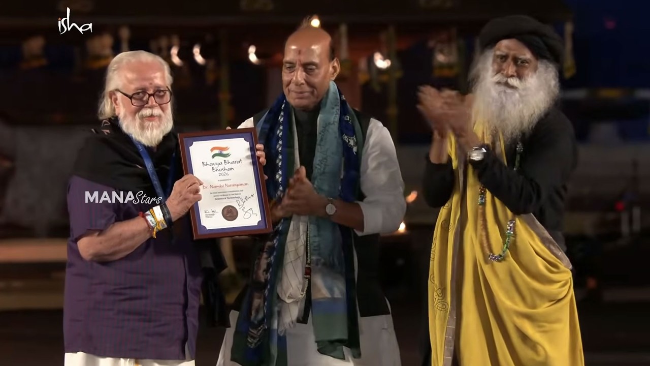Sadhguru, Rajnath Singh Presents Bhavya Bharat Bhushan Awards | Saina Nehwal, Nambi Narayanan & More