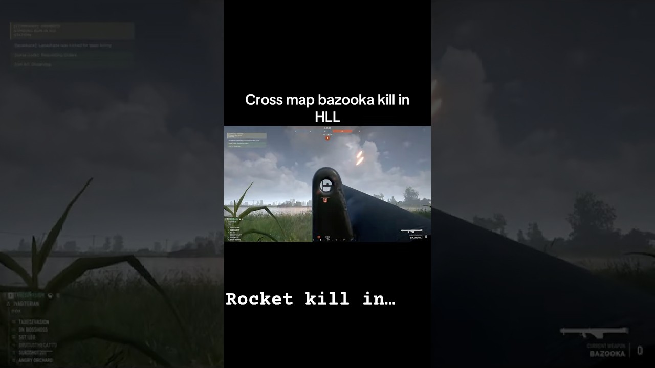 Cross map bazooka kill in Hell Let Loose! HLL Gameplay! #hellletloosegame #hll #hllgame