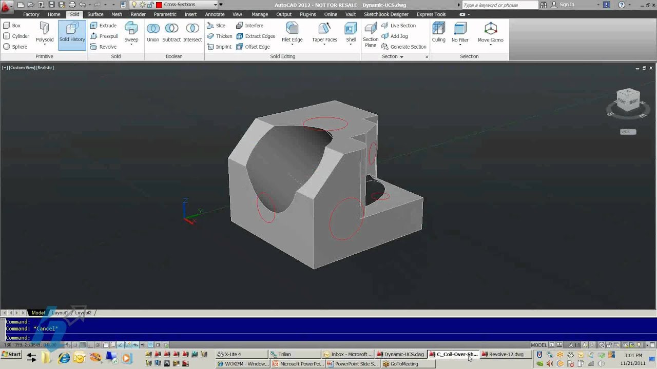 AutoCAD 3d tips