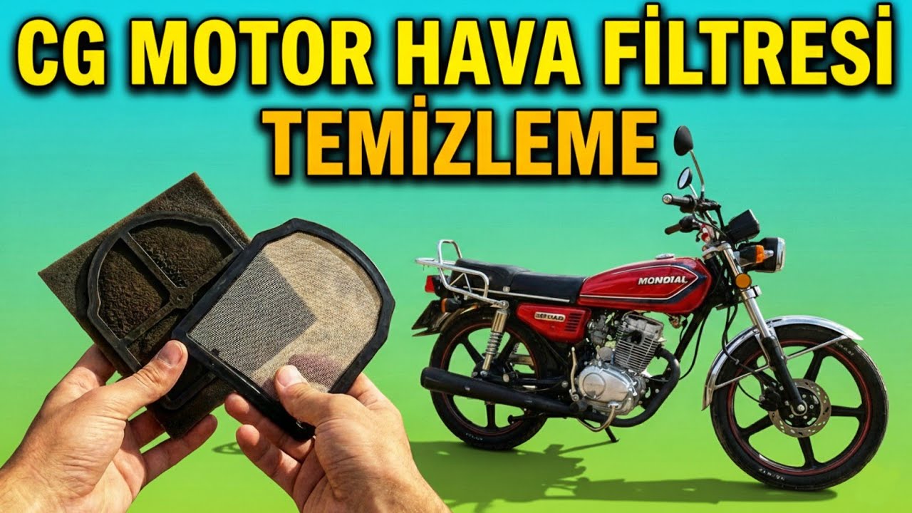 BUNU YAP! | Mondial UAG 50 Hava Filtresi Nasıl Temizlenir? (CG bakım)