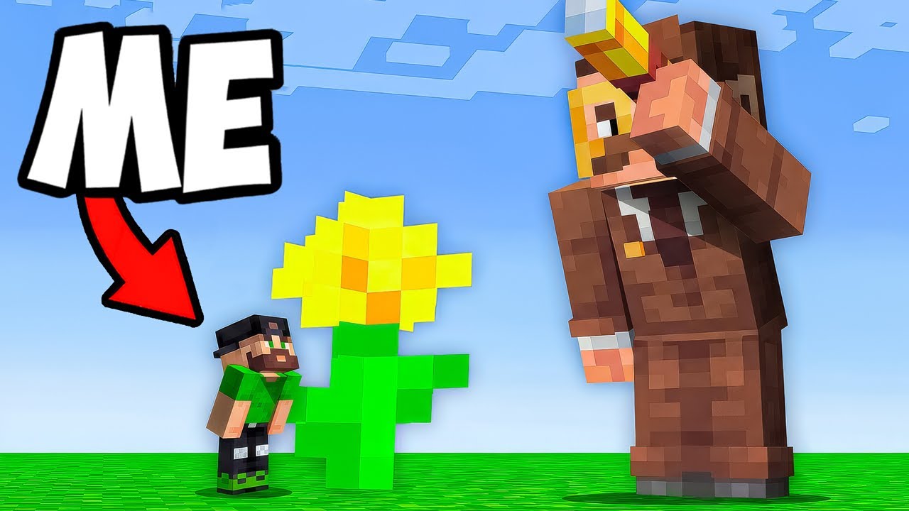 RANDOM SIZE Hide and Seek in Minecraft