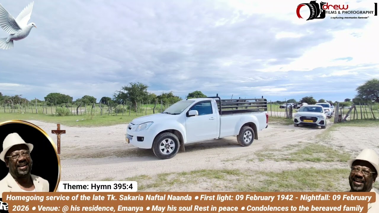 Homegoing service of the late Tk. Sakaria Naftal Naanda | Convoy from his residence to Emanya Church