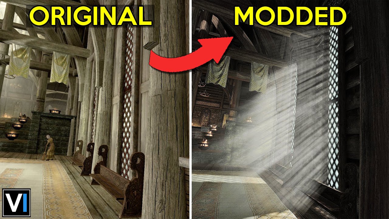Skyrim VR VS Modded Skyrim VR Comparison