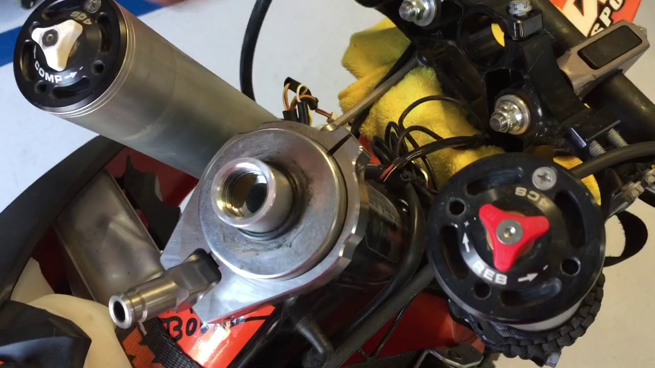 Parabolic damper install KTM, Husqvarna, GasGas and Beta