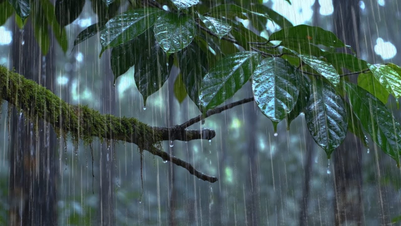 Deep Forest Rain Sounds for Sleeping Instantly 🌧️ Pure Nature Ambience, No Noise, No Music