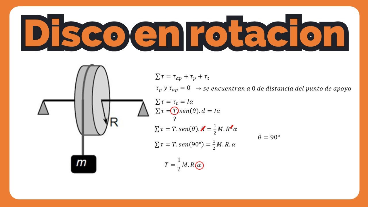 34 - DISCO EN ROTACION | Curso fisica 1