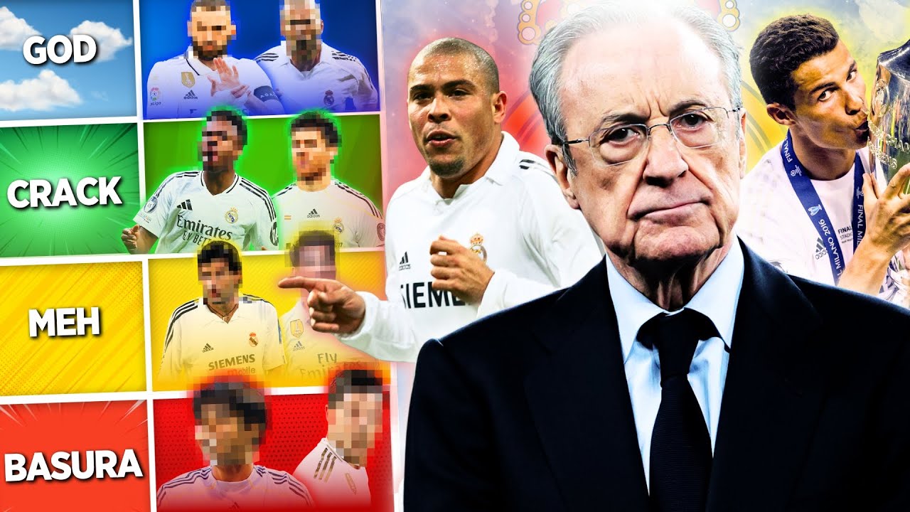 TODOS LOS FICHAJES DE FLORENTINO P&Eacute;REZ EN EL REAL MADRID | TIERLIST