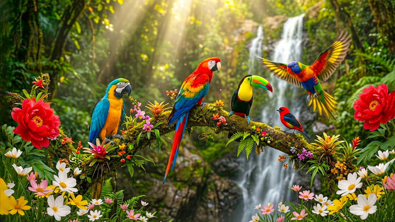 🎹 Relaxing Piano and Spring Bird Sounds 🌿 Peaceful Nature Ambience for Stress Relief & Calm Mind