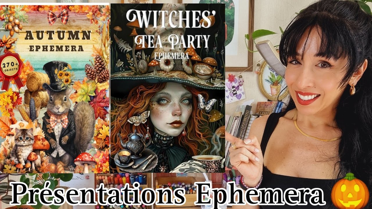 Ephemera: Witches tea party🧙‍♀️🧹 et Autumn 🎃🍁🍂