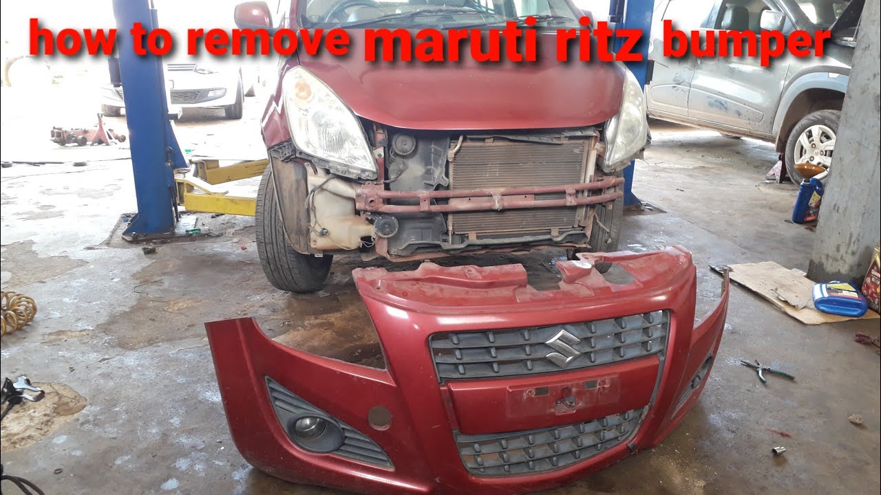 how to remove maruti ritz bumper