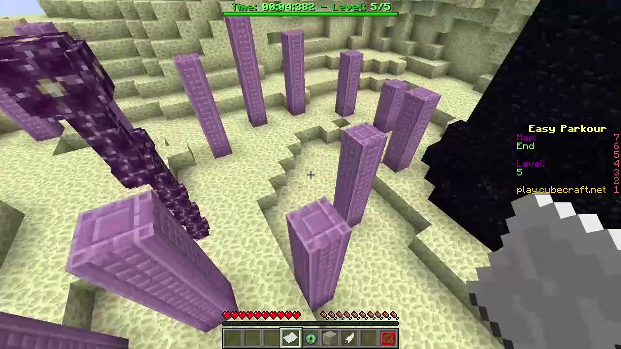 Cubecraft Parkour - Easy Maps - Map End Level 5 (with gold medal)