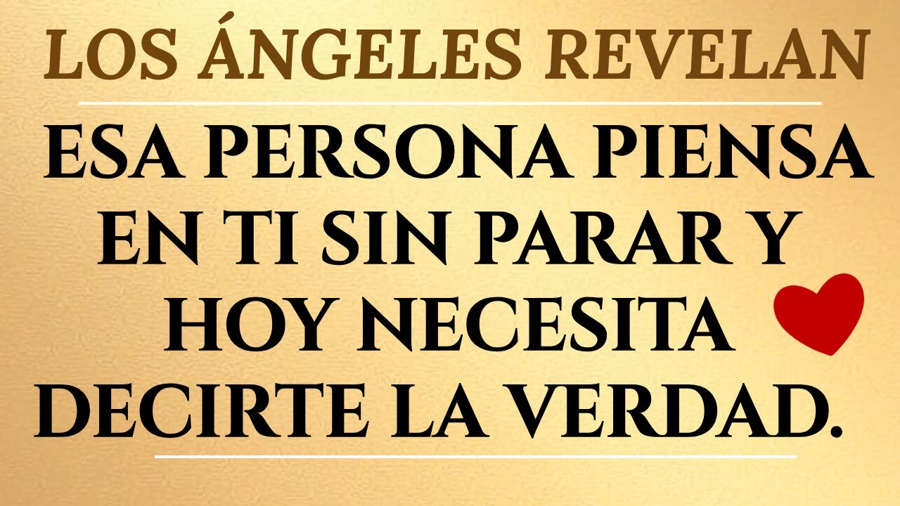 💔 ESA PERSONA NO SOPORTA MÁS EL SILENCIO, LOS ÁNGELES DICEN QUE SU CONFESIÓN ES URGENTE.