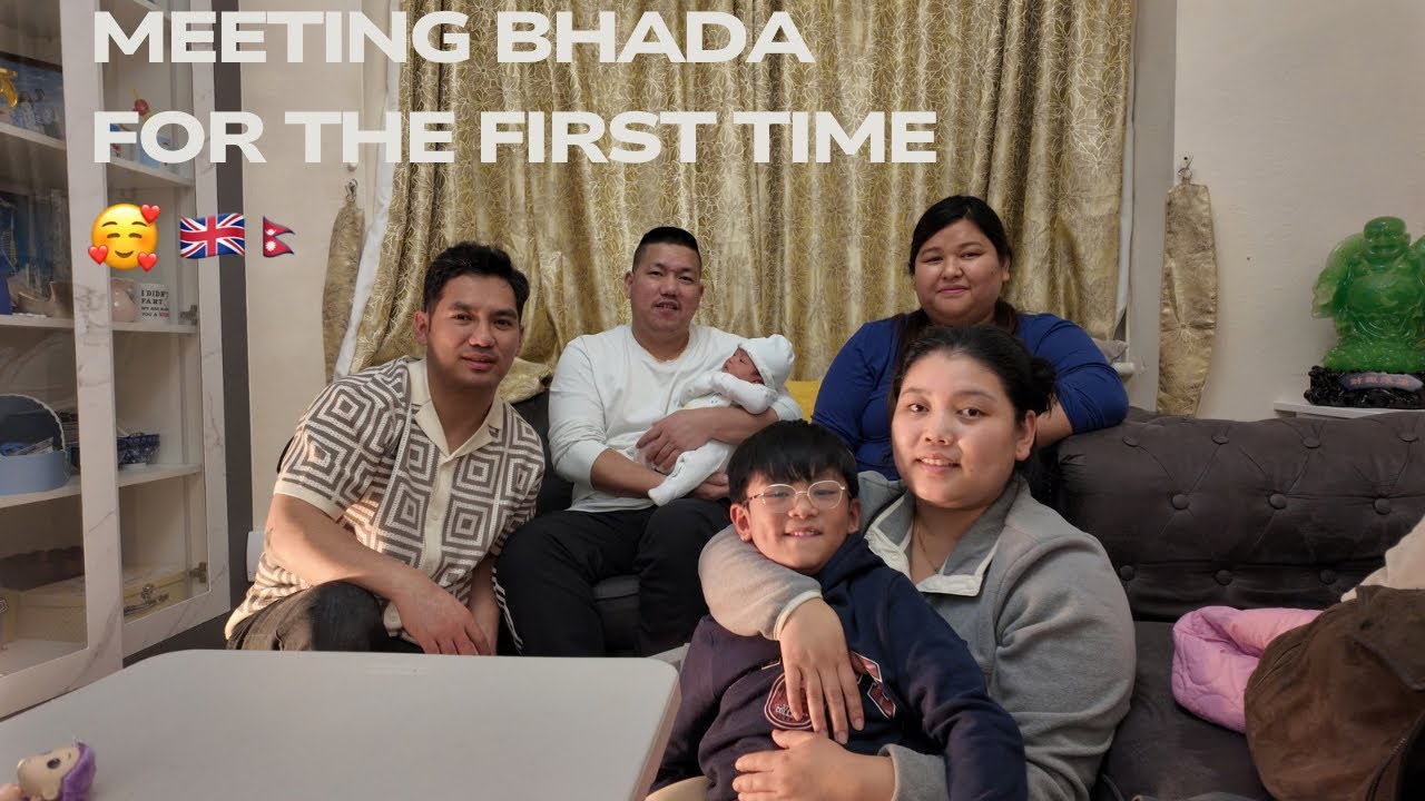 Meeting Bhada for the first time 🥰 🇬🇧🇳🇵
