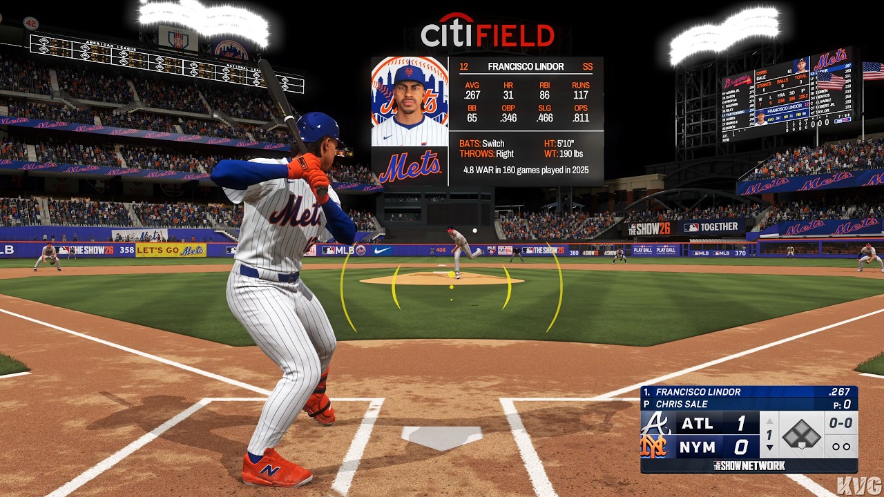 MLB The Show 26 - Atlanta Braves против New York Mets - Геймплей (PS5 UHD) [4K60FPS]