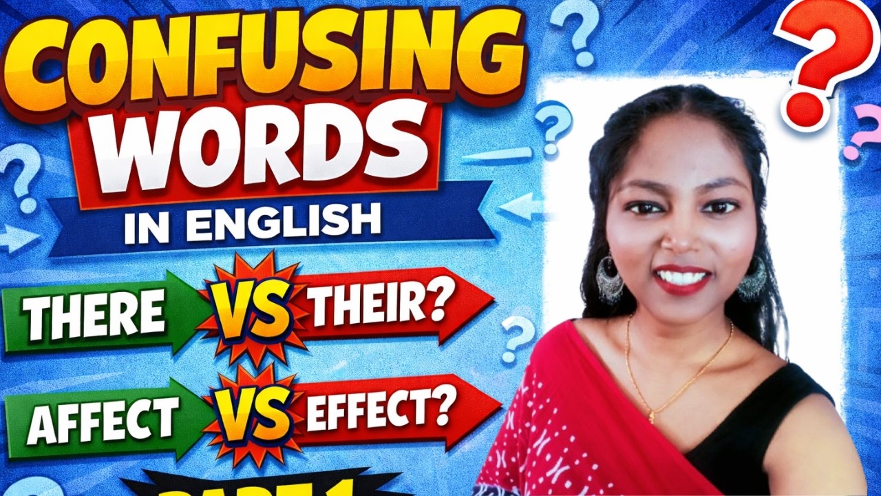 Part-1 Confusing English words | Commonly Confused Words in English | English Crush