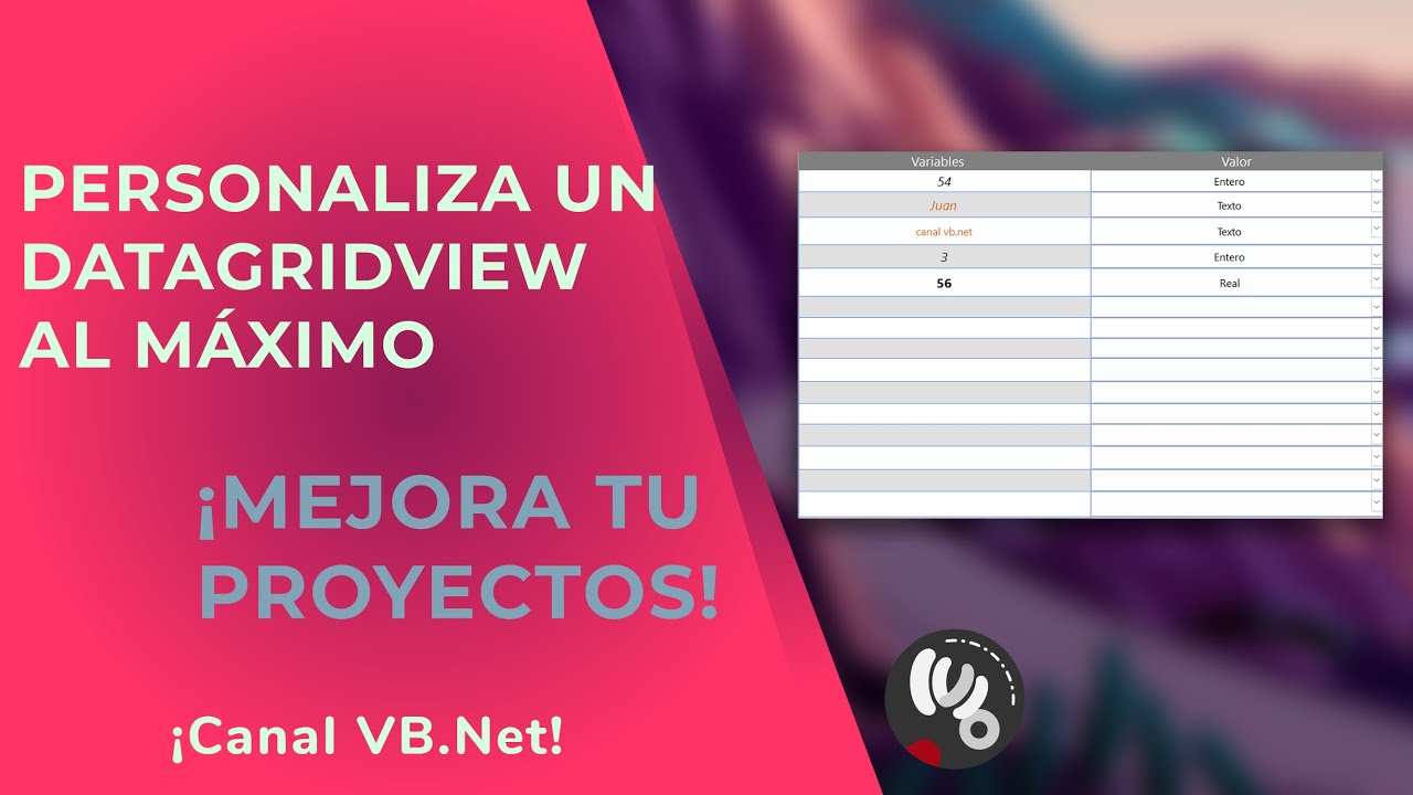 Datagridview, personalízalo al máximo con Visual Basic.net