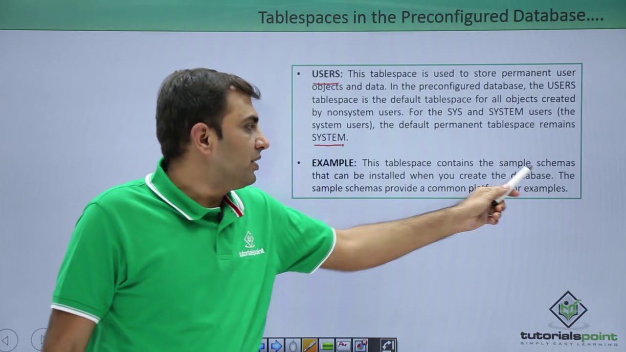 Oracle DB - Table Space Data Files