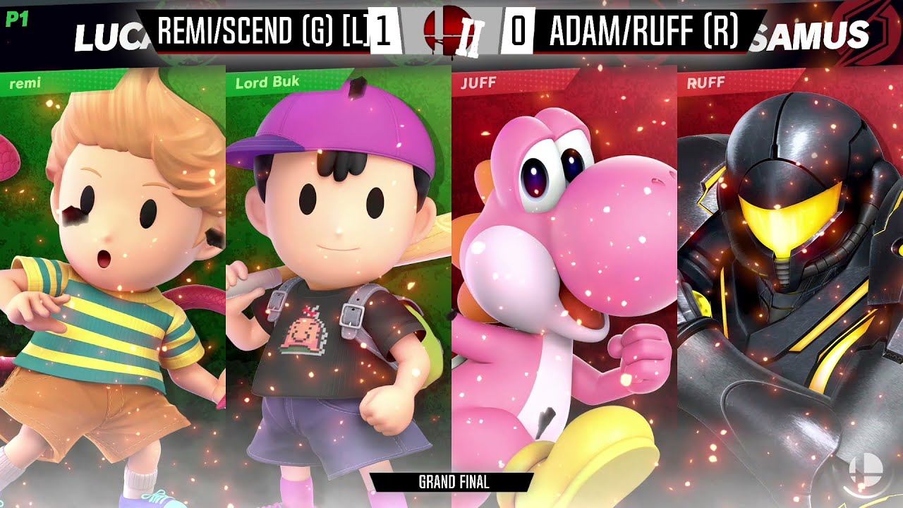 Back in Blood 2 - DUBS GRAND FINALS - Ruff/Adam (Samus/Yoshi) vs Scend/Remi (Ness/Lucas)