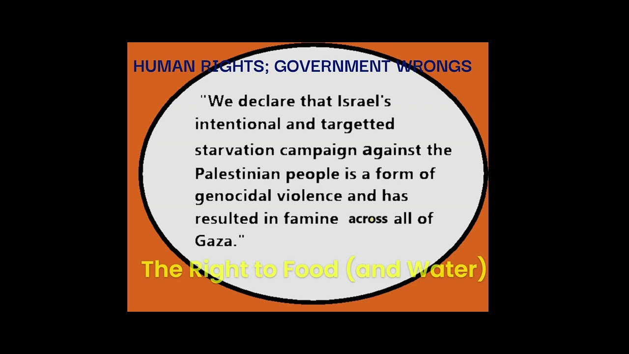 The Right to Food and Water