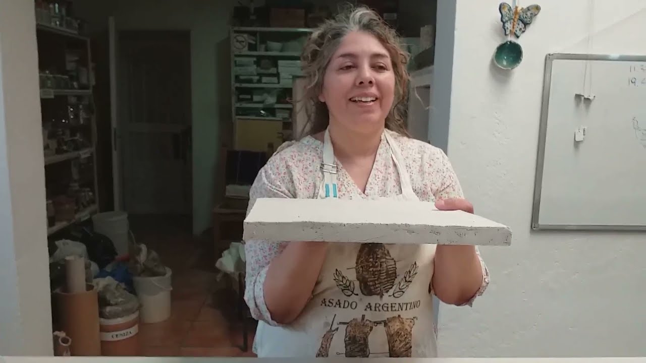 CONSTRUCCION DE PLACAS REFRACTARIAS Y PILOTES P HORNO DE CERAMICA (video 9) POR VERONICA CORVALAN