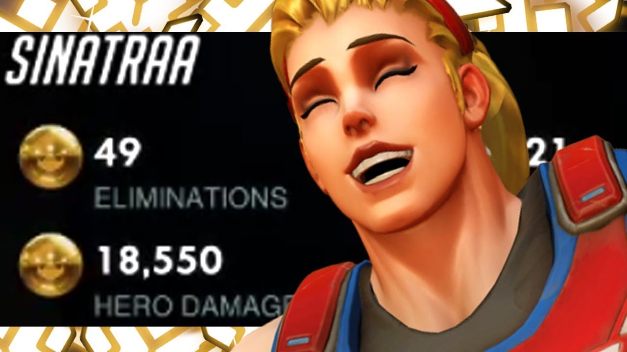 WORLD MVP SINATRAA SHOWING HIS ZARYA SKILLS! 49 ELIMS! [ OVERWATCH SEASON 20 TOP 500 ]