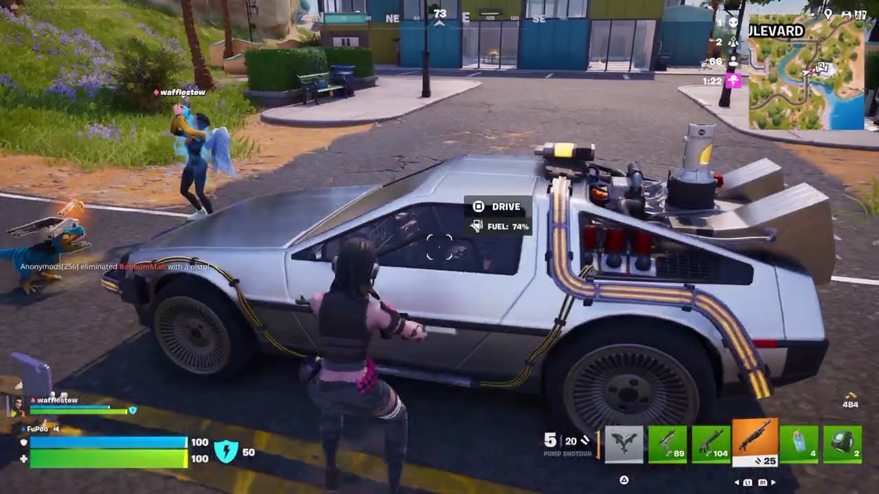 DeLorean Time Machine in Fortnite
