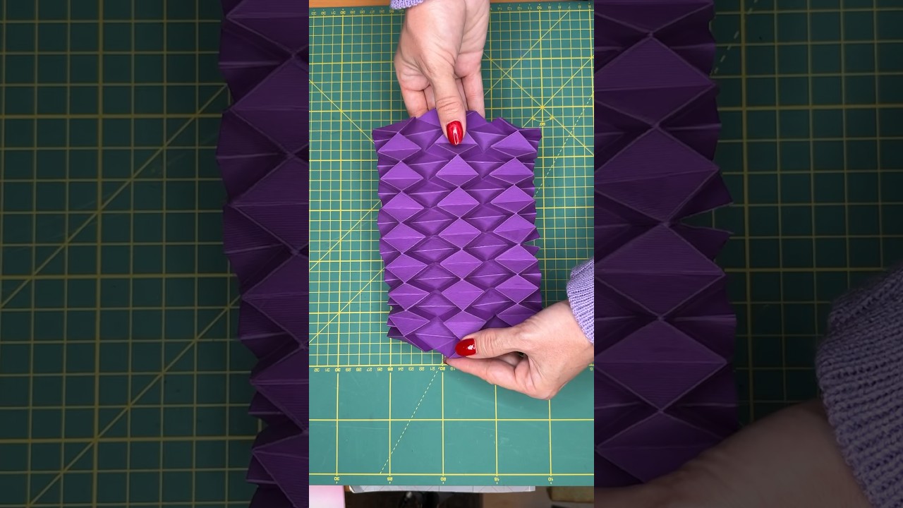 Origami tessellation /paper art /#paper #origami #artist #architect