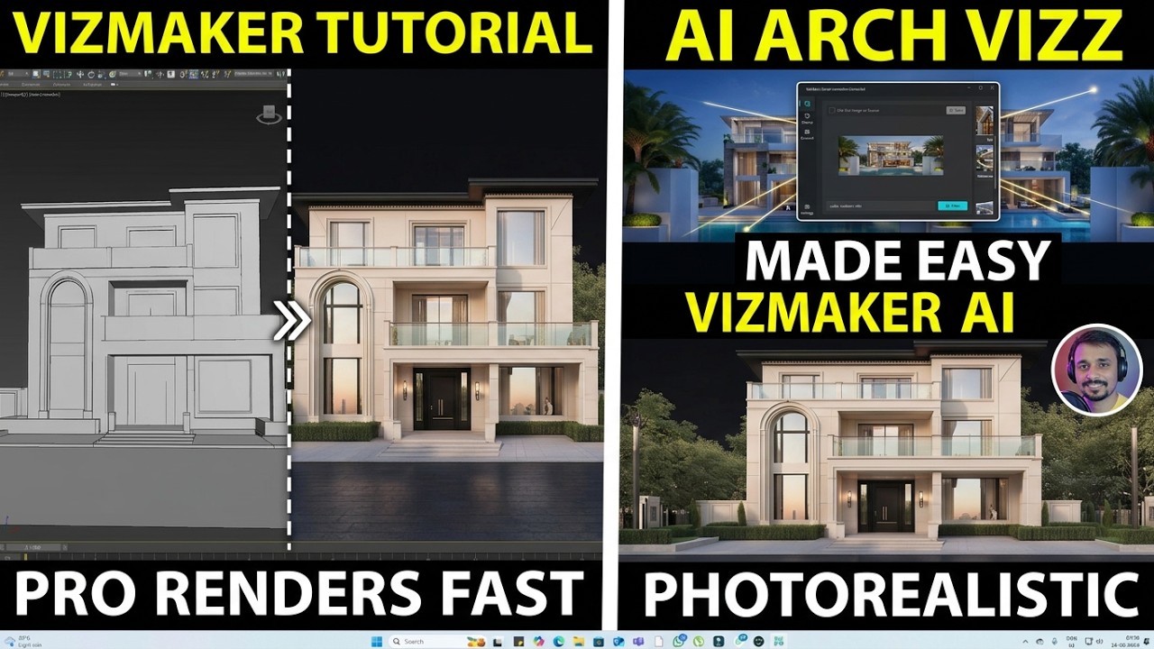 VizMaker Tutorial | AI-Powered Photorealistic Architectural Rendering Made Easy | kaboomtechx