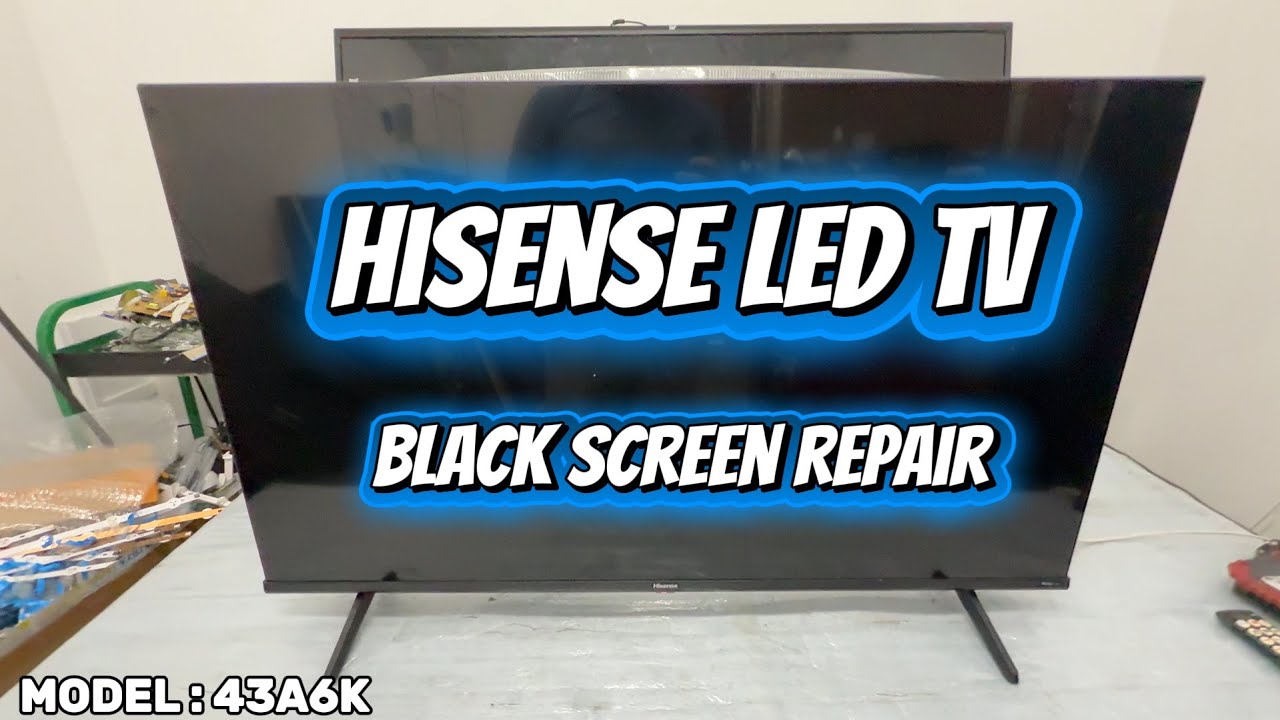 Hisense LED TV Black screen repair , disassembling and change the backlight strypes.DIY model: 43А6К