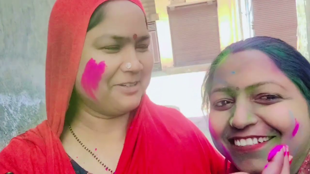 Nanad ke sth mnai holi 🫟🎉🎈 (holi vlog) part 2❤️#youtubevideos #viralvideoシ 