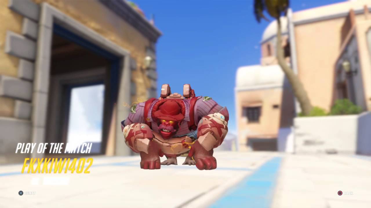 Overwatch Winston epic quadruple environmental kill ilios play of the game.