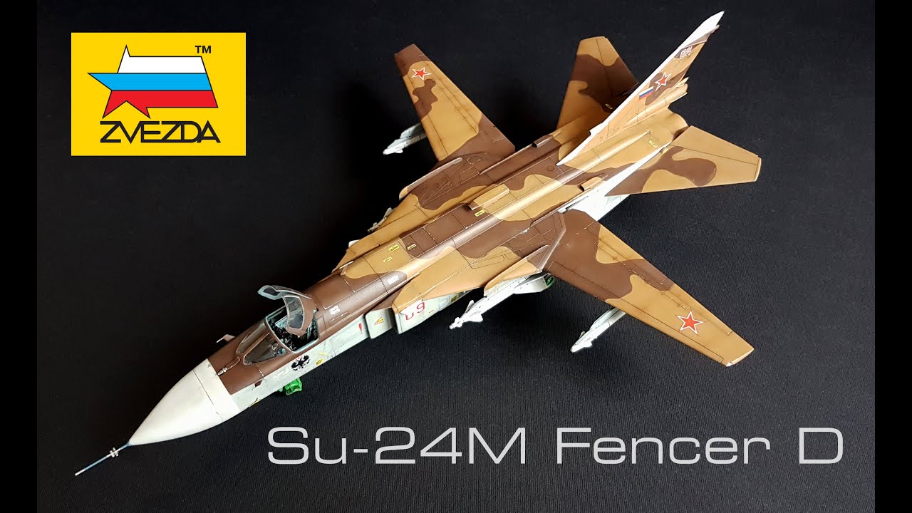 Su-24MK Fencer D   FULL VIDEO BUILD  Zvezda 1/72 Scale Model Aircraft