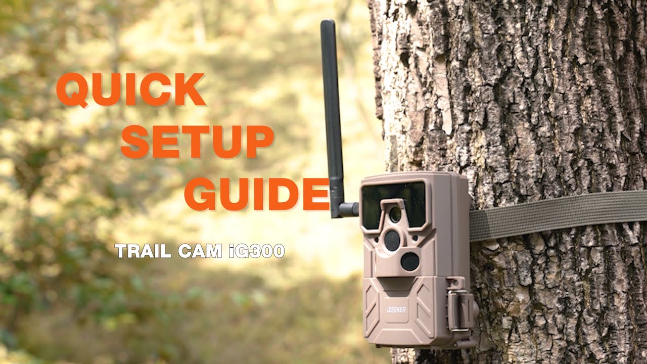 iZEEKER 4G LTE Cellular Trail Camera iG300: Unboxing & Quick Setup