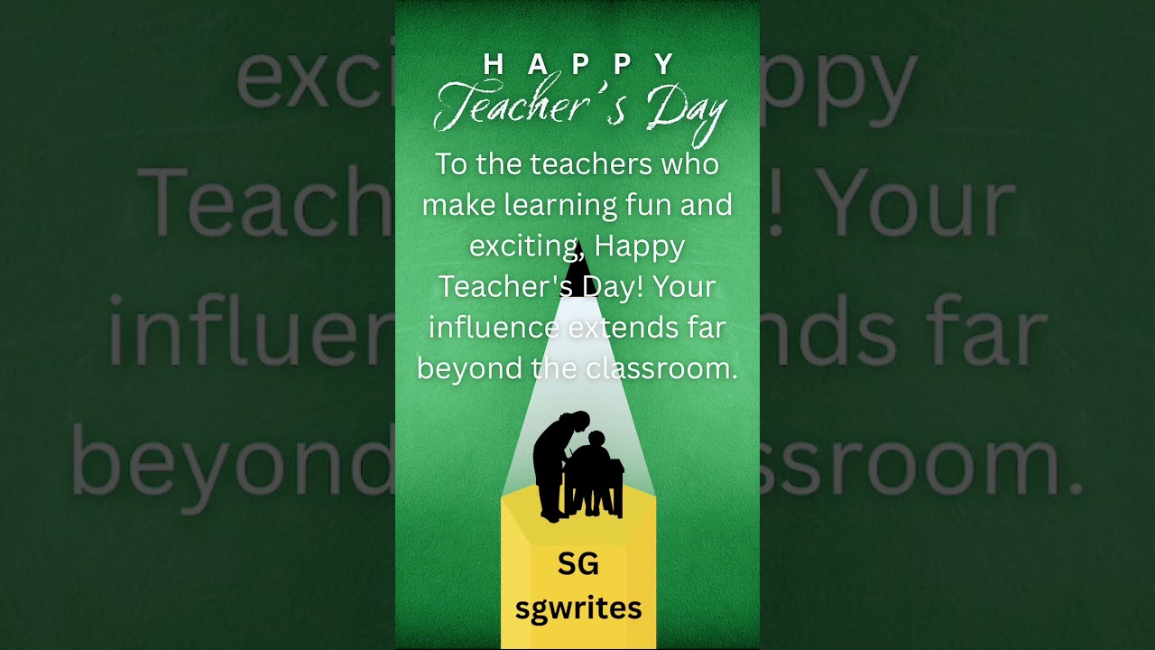 Happy teachers day 