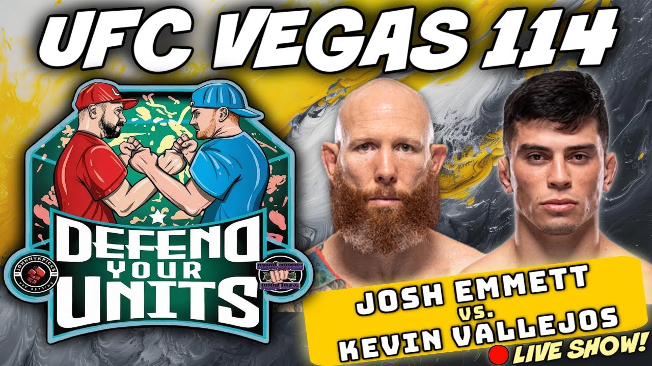 🔴 LIVE!! UFC VEGAS 114 | EMMETT vs. VALLEJOS - PICKS & PREDICTIONS | DEFEND YOUR UNITS!!