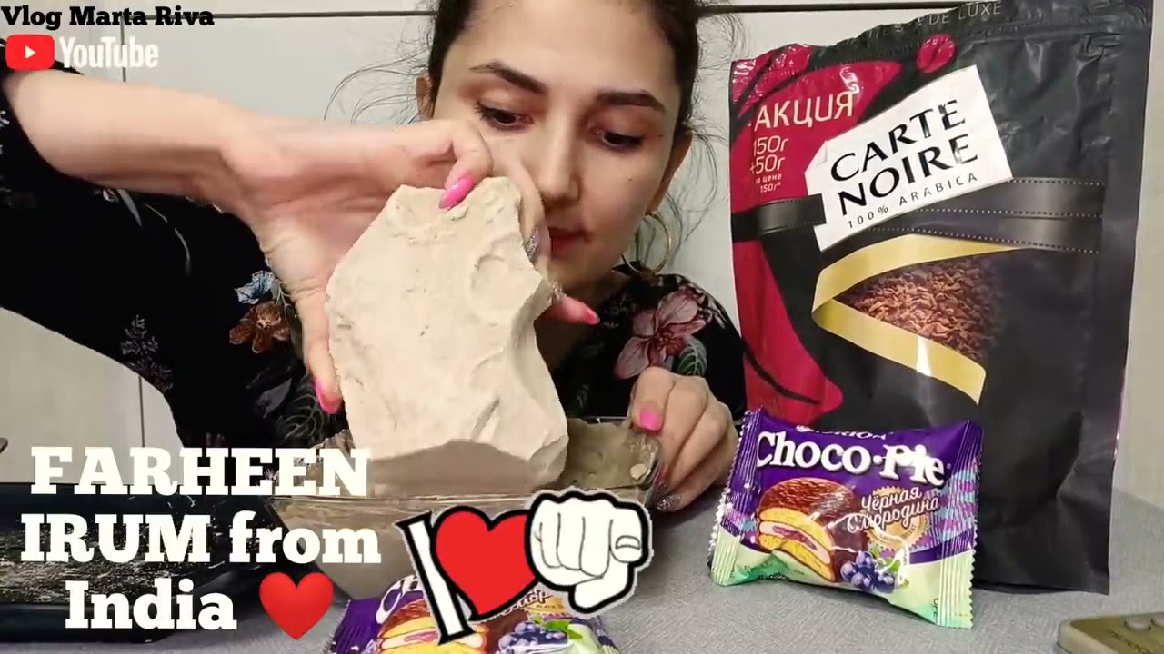 MUKBANG.ASMR.BIG PIECE OF HALVA WITH CREAM.🤤🤤        #martariva #mukbang #asmr