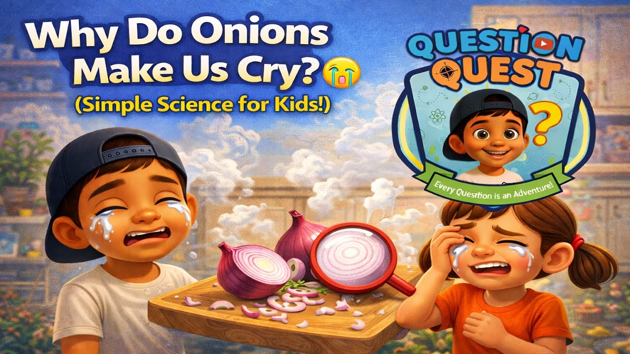 Why Do Onions Make Us Cry? 😭🧅 (Simple Science for Kids!)