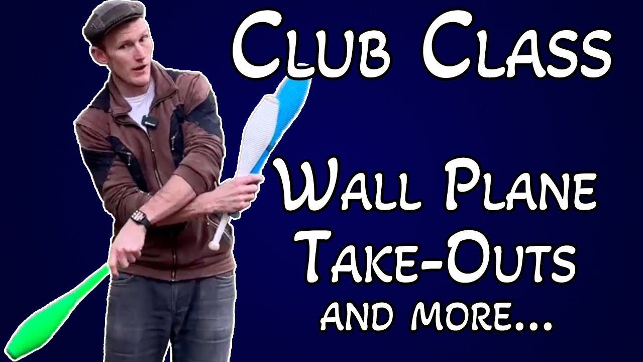 Flow Style Club Juggling Tutorial: Wall Plane Take-Outs + Swing Variations