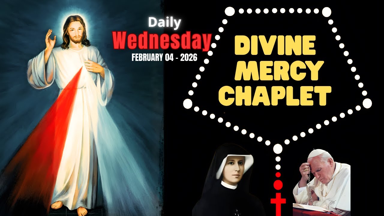 Daily Chaplet of Divine Mercy | February 4 2026 | 3PM Divine Mercy Prayer at the Hour of Great Mercy