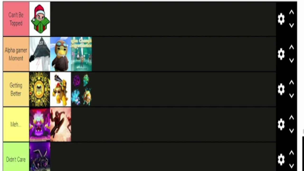Gamer's Garage 2021 Moments Tier List