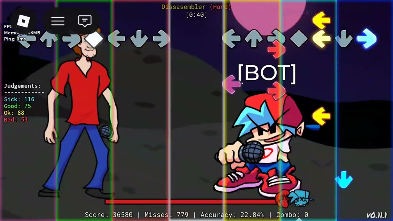 Eu passei as últimas músicas do shaggy no fnf do roblox.