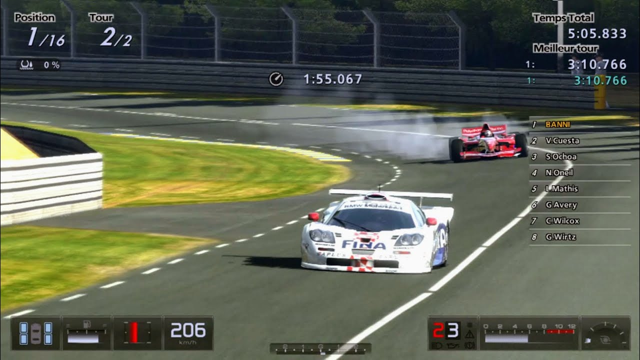 Gran Turismo 5 - BMW McLaren F1 GTR Race Car '97 (HYBRiD) PS3 Gameplay