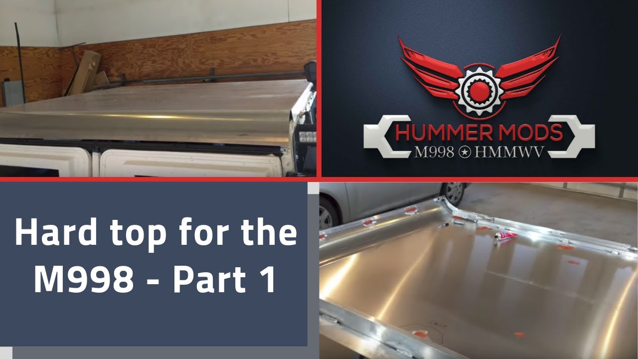 Building a custom made hardtop the M998 - Part 1, gutters & braces for HMMWV, Hummer H1 , or Humvee