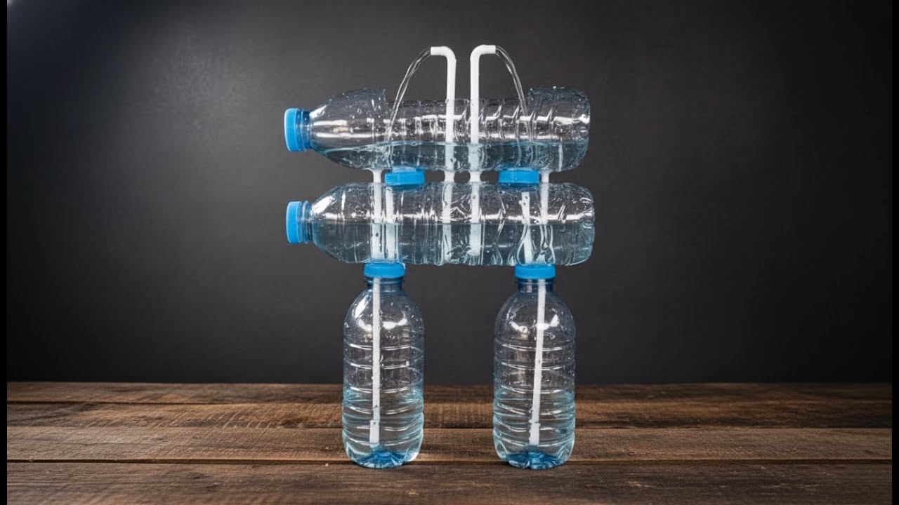 This Bottle Fountain SHOCKED Me! No Power Needed | น้ำพุขวดน้ำสุดอึ้ง ไม่ง้อไฟฟ้าเลย
