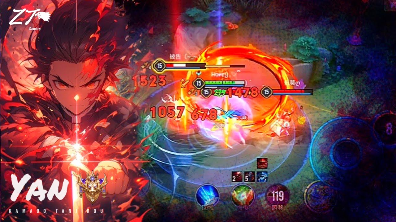 青硯.竈門炭治郎 🌊 | Arena of Valor 操作精華輯 Ep 19 青硯惡魔覺醒的價值 X Demon Slayer: Rengoku Theme【 贊恩 Zayn 】