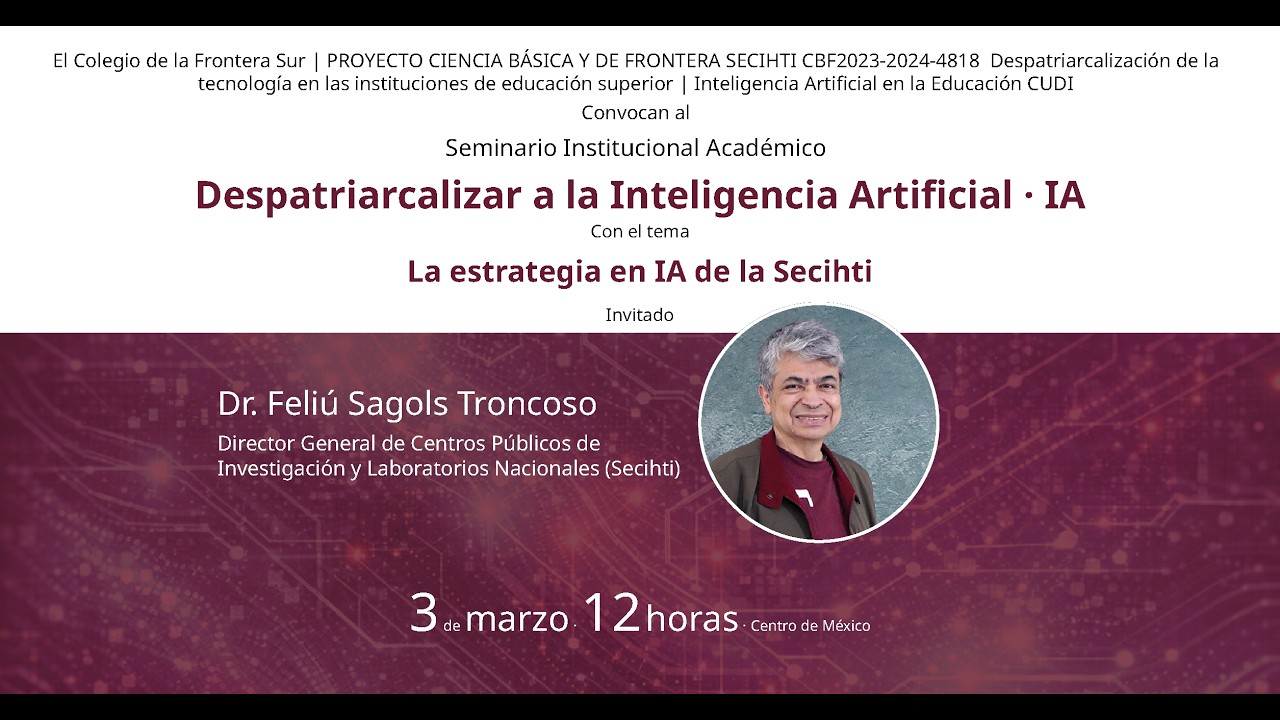 La estrategía en IA de la Secihti.