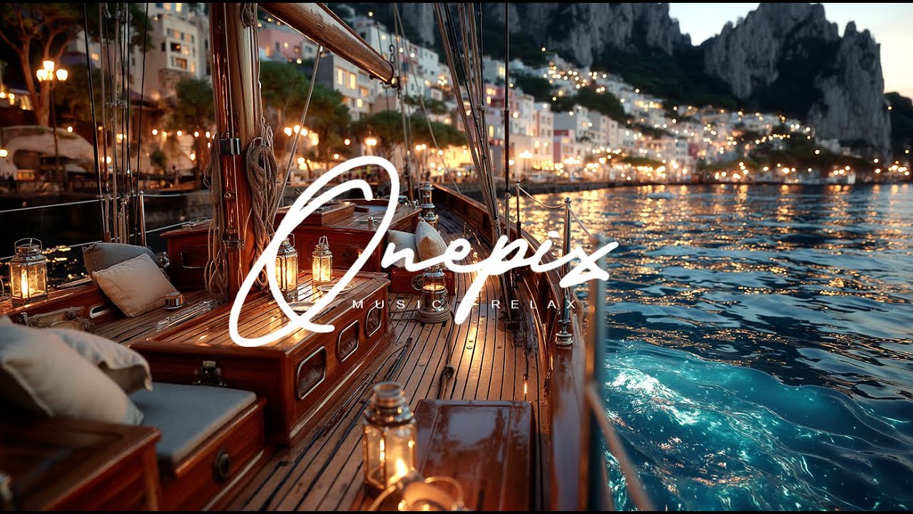 ⛵ Mediterranean Sailing Dreams | Luxury Boat Ride & Relaxing Coastal Music 🌊✨🇮🇹