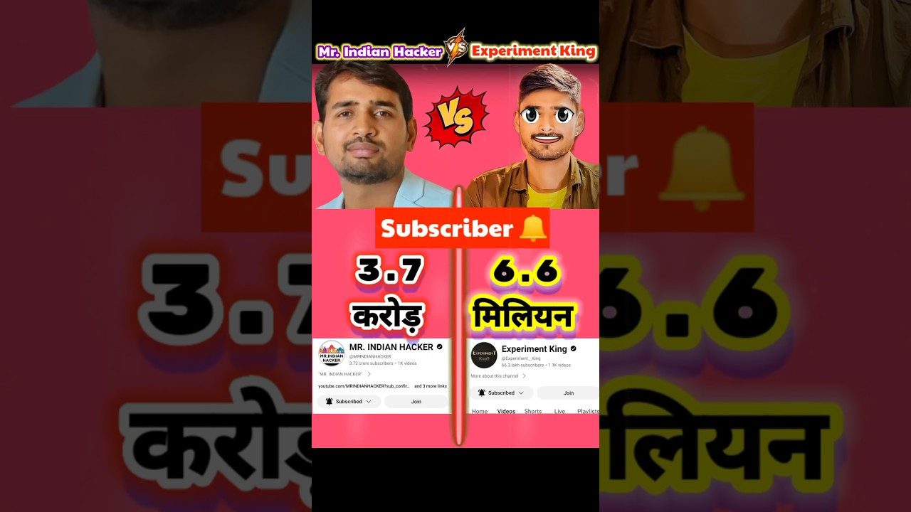 Mr. Indian Hacker vs Experiment King❓| 