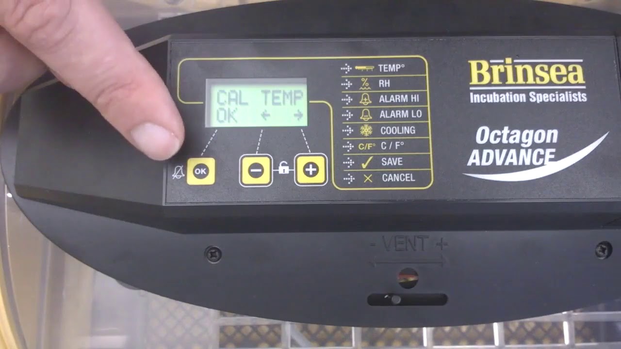 Brinsea Octagon and Mini Incubators - Calibration of temperature Clip 2
