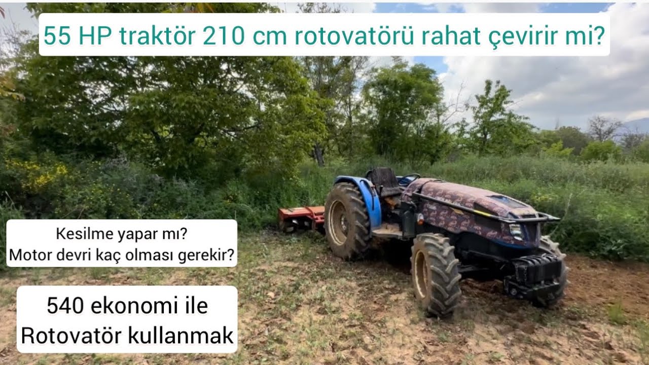 Kuyruk milini 540 ekonomi modunda nasıl kullanmalı | NH T580B 210 Rotovatör kullanımı